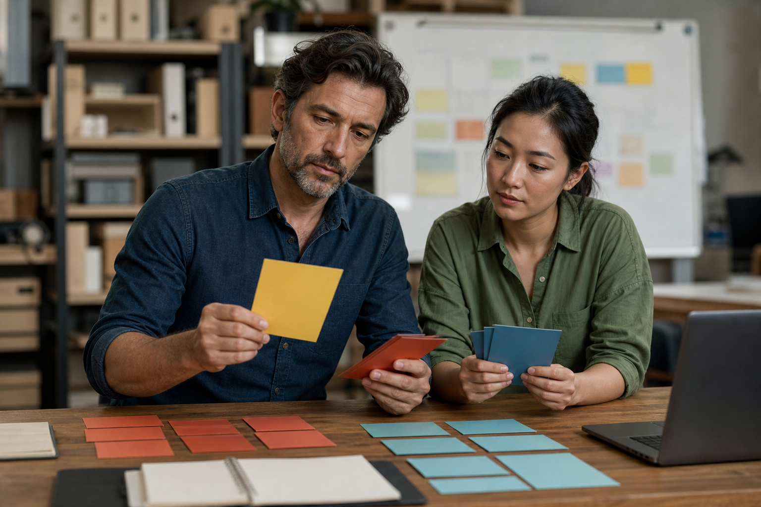 Service business owner comparing manual task pressure with an AI assisted workflow plan
