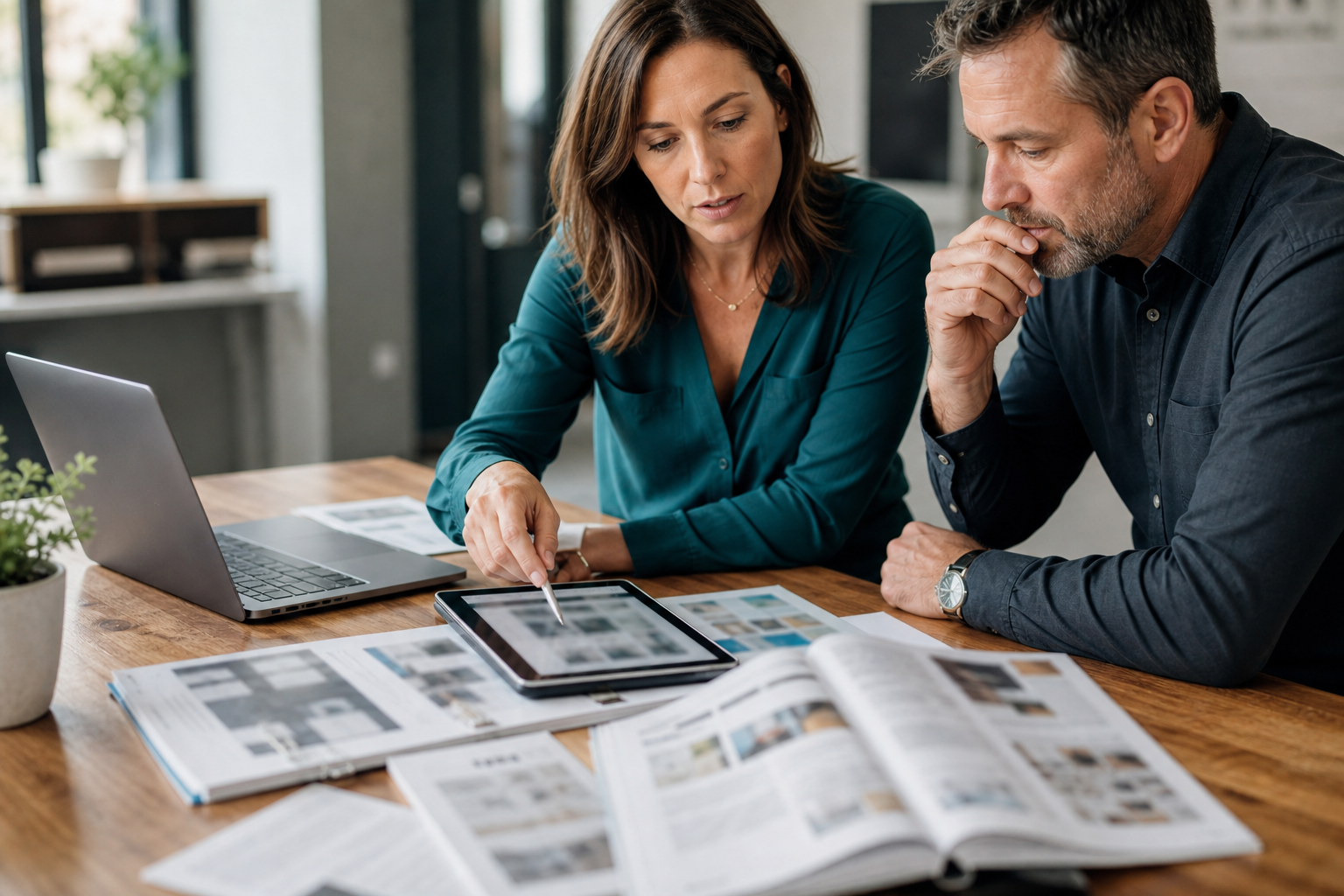 Local service business owner and consultant reviewing citeable source material for Google AI Search