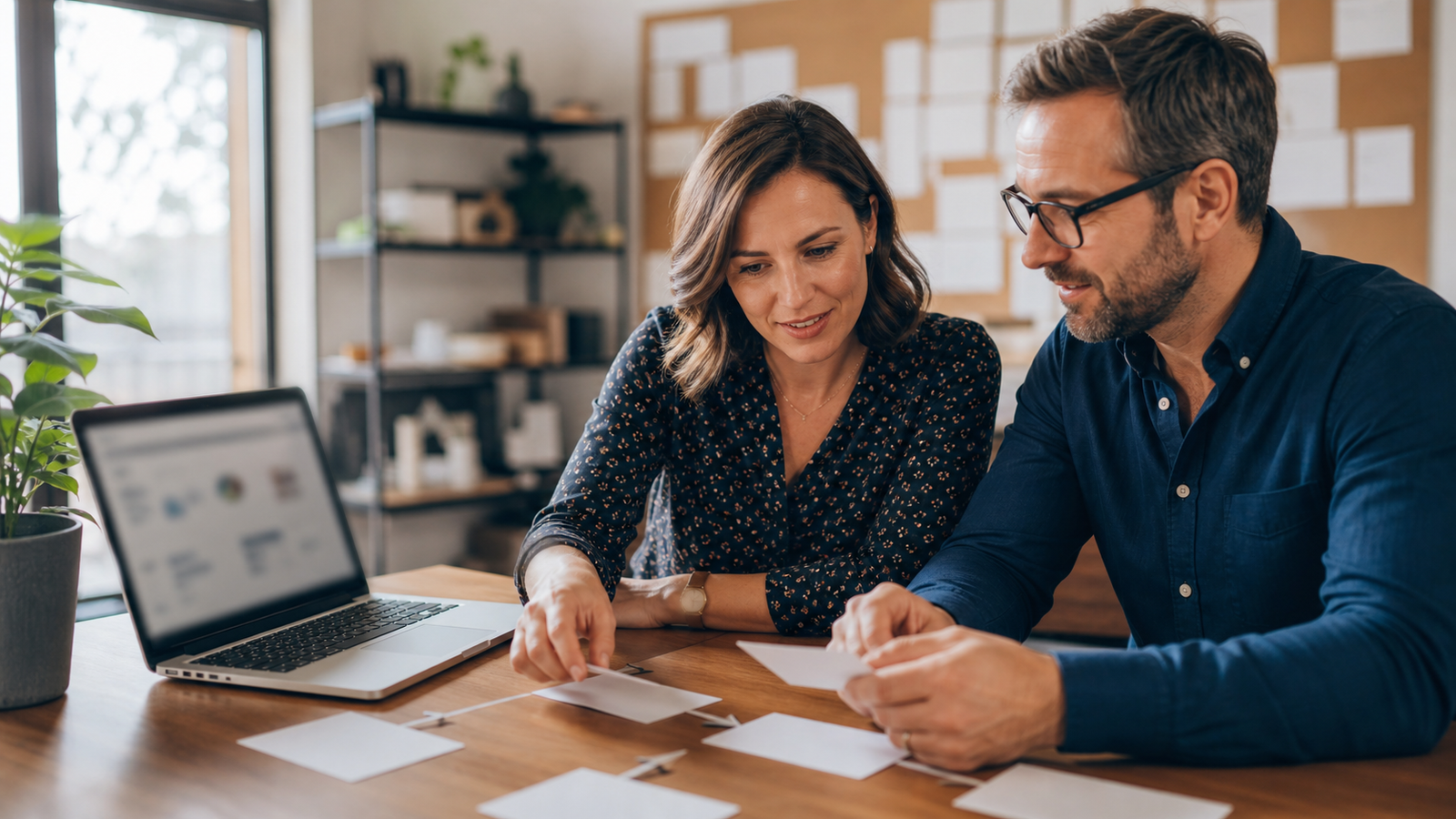Business owner and consultant reviewing lead quality outcomes beyond search rankings
