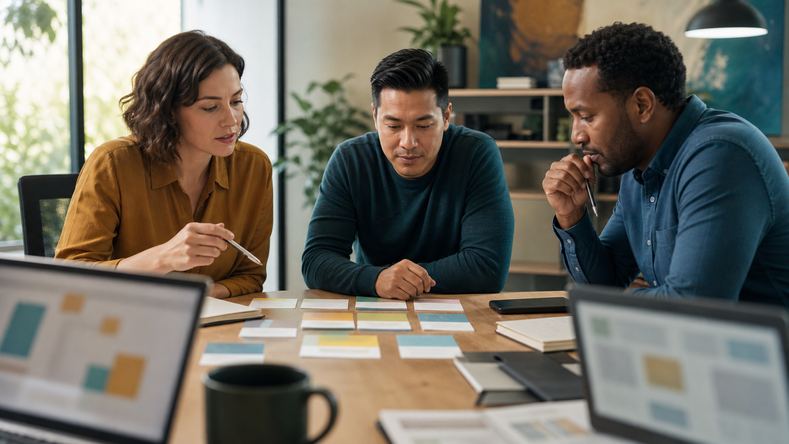 Small business team reviewing the source trail behind an AI-generated answer