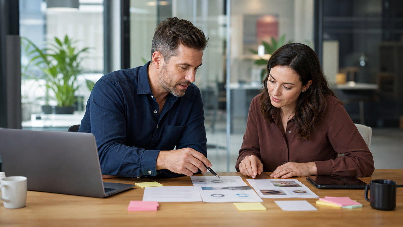 Small business team reviewing AI search visibility signals beyond rankings