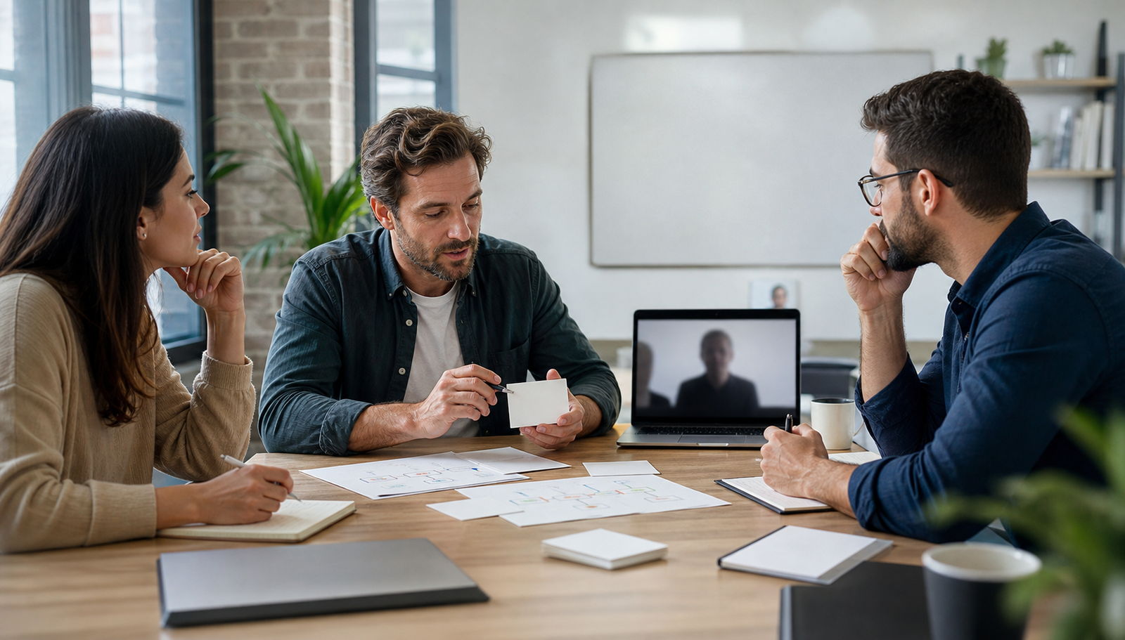 Small business leadership comparing an external AI automation consultant with an internal automation specialist option