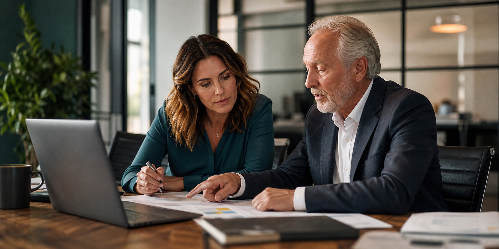 Small business owner comparing AI search optimization agency and consultant options