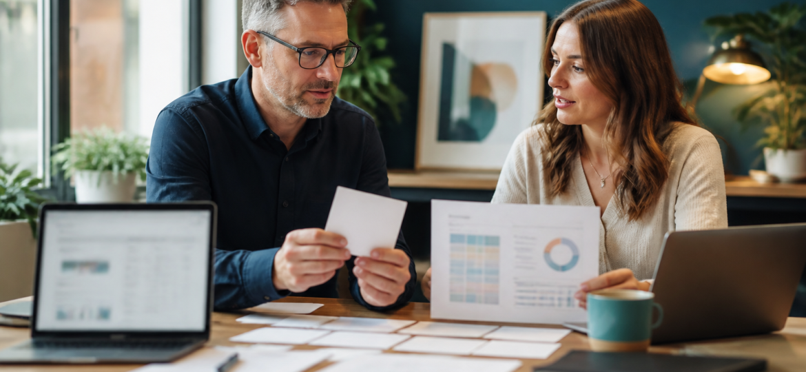 Small business owner and consultant planning a 20-prompt AI visibility test