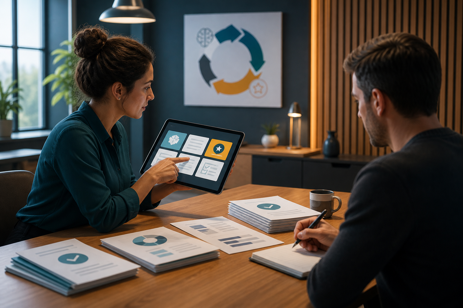 Operations team testing AI knowledge answers against approved source documents