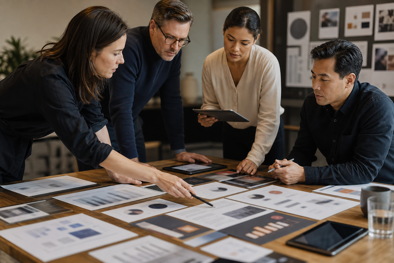 B2B service team preparing proof assets and examples for AI search visibility