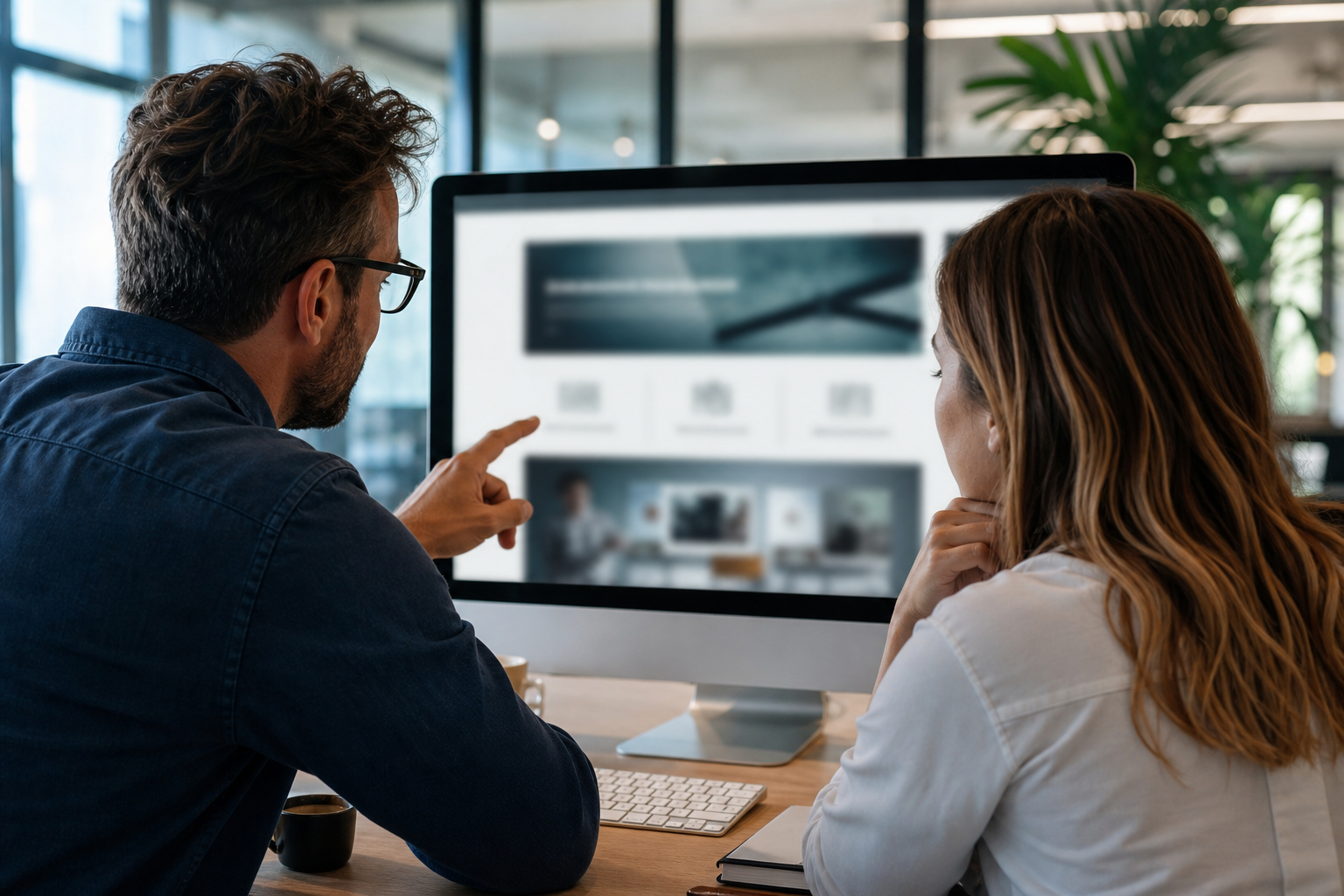B2B service firm reviewing service page clarity for AI search visibility