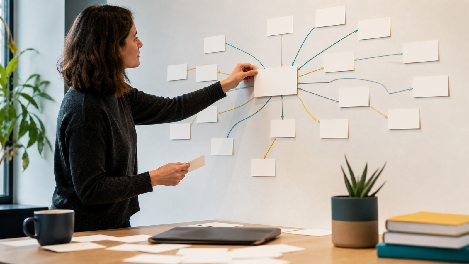Consultant mapping one blank buyer question into multiple blank query fan-out paths