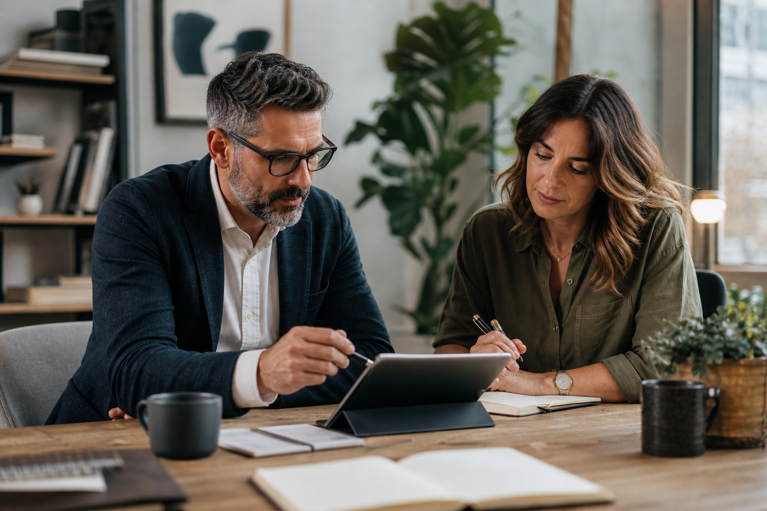 Executive coach and consultant reviewing client fit and discovery-call patterns