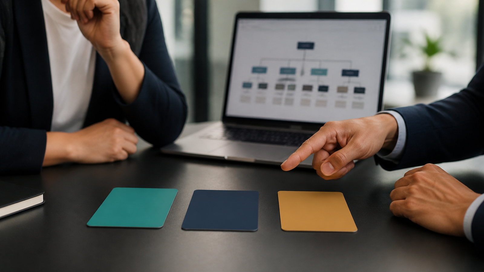 Small business crawler policy decision shown with blank cards and blurred website structure