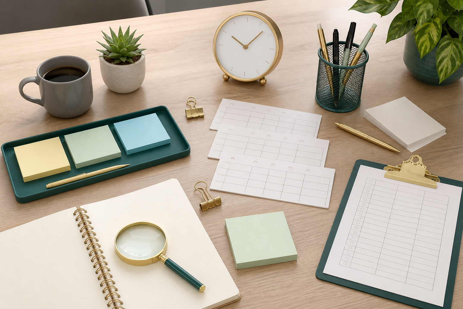Blank baseline measurement sheets for calculating AI knowledge base ROI