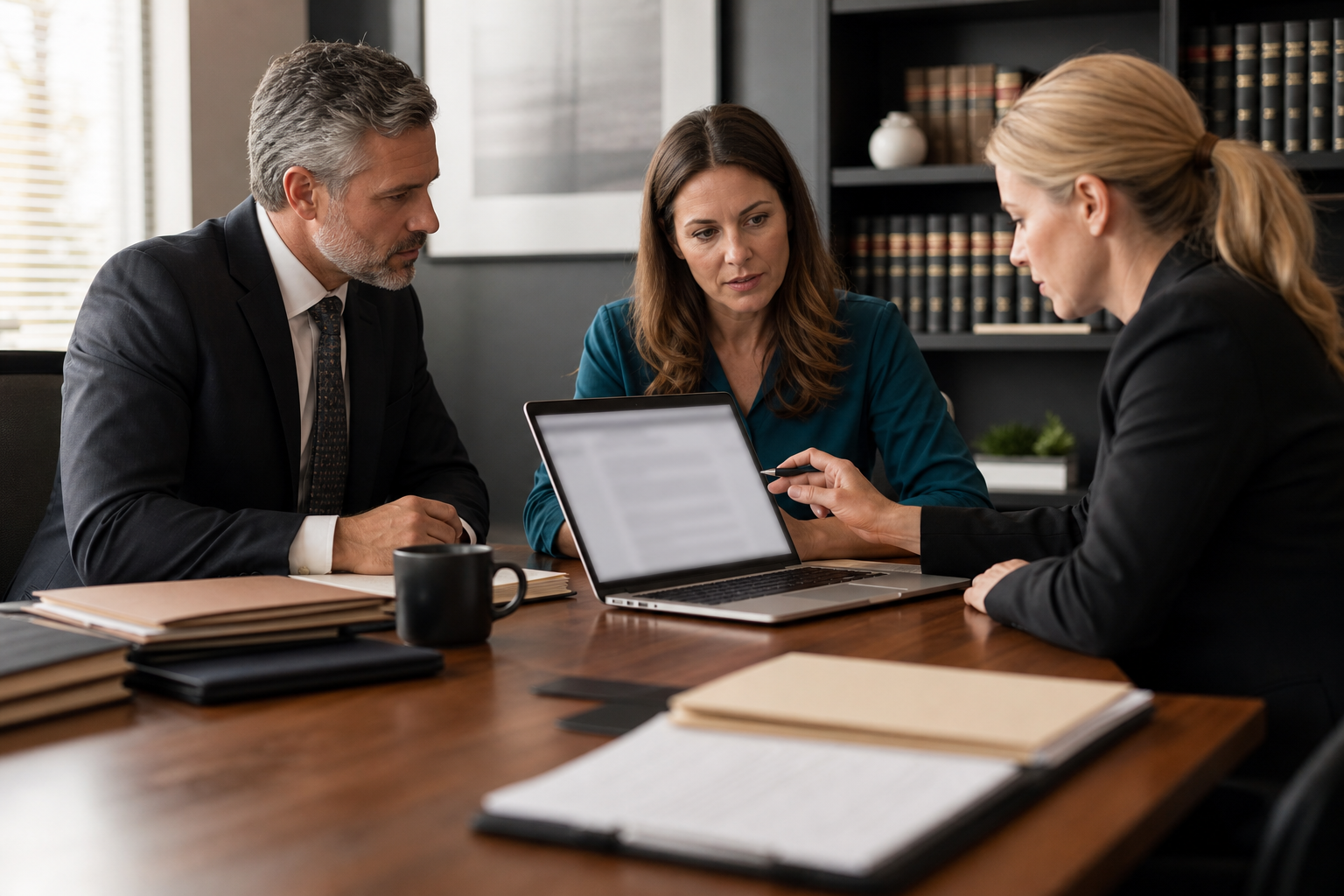 Small law firm reviewing service-page clarity for AI search