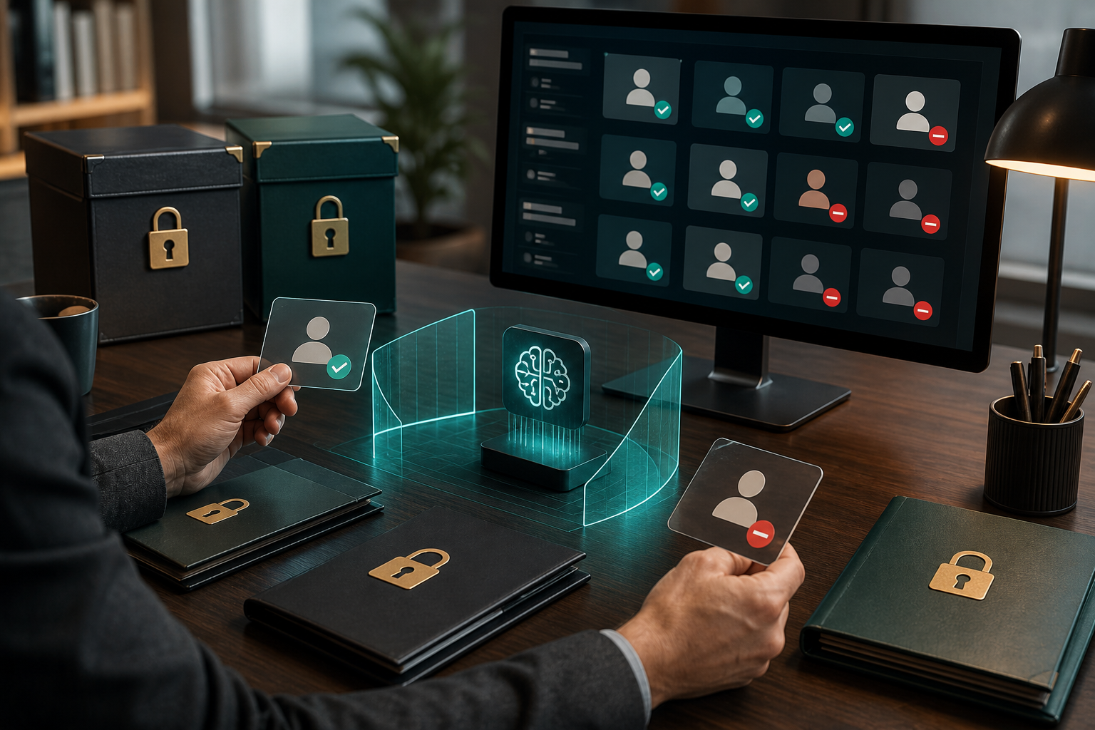 Small business reviewing permission boundaries before AI accesses internal knowledge