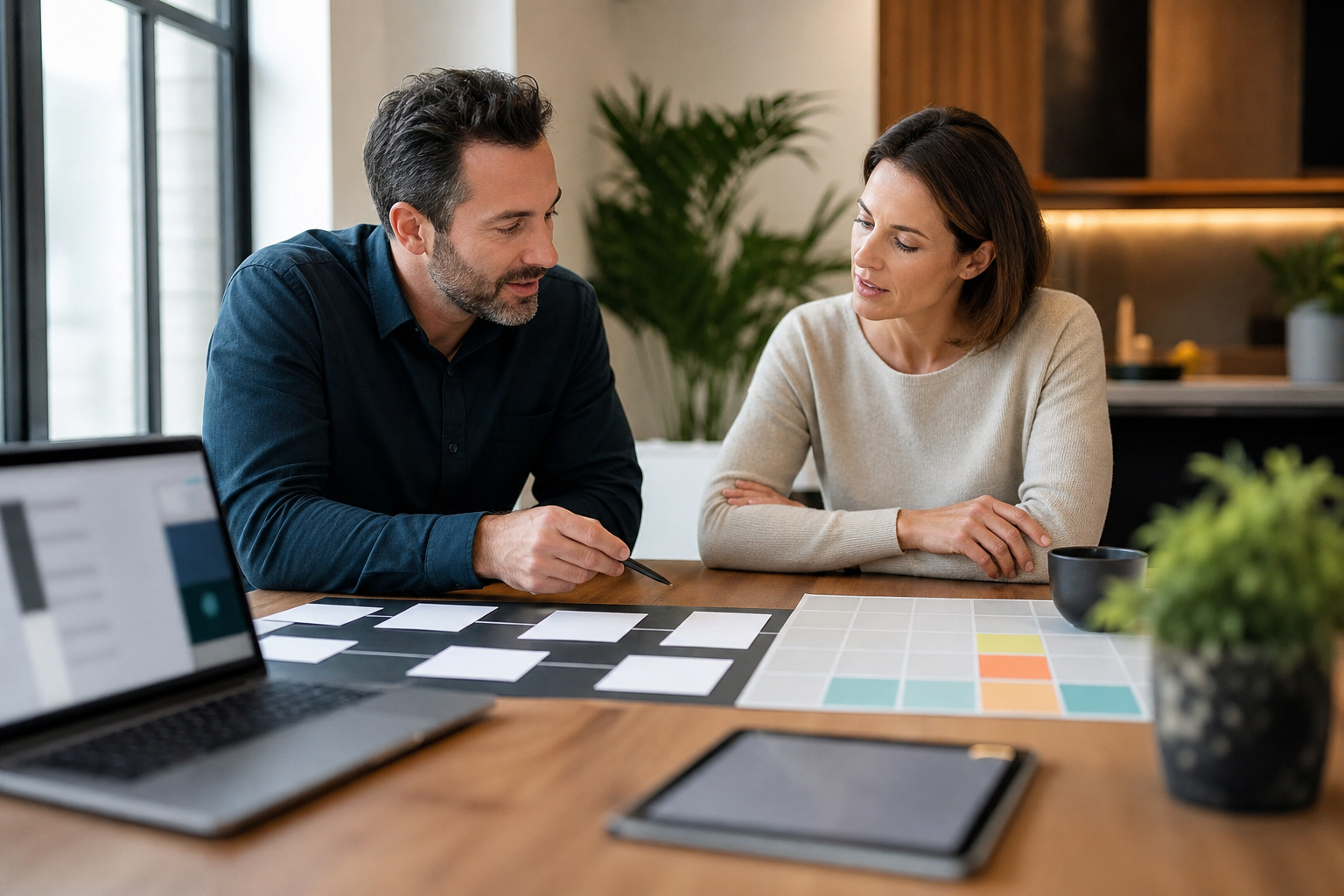 Business owner and consultant planning the first AI automation pilot after a Full AI Business Assessment