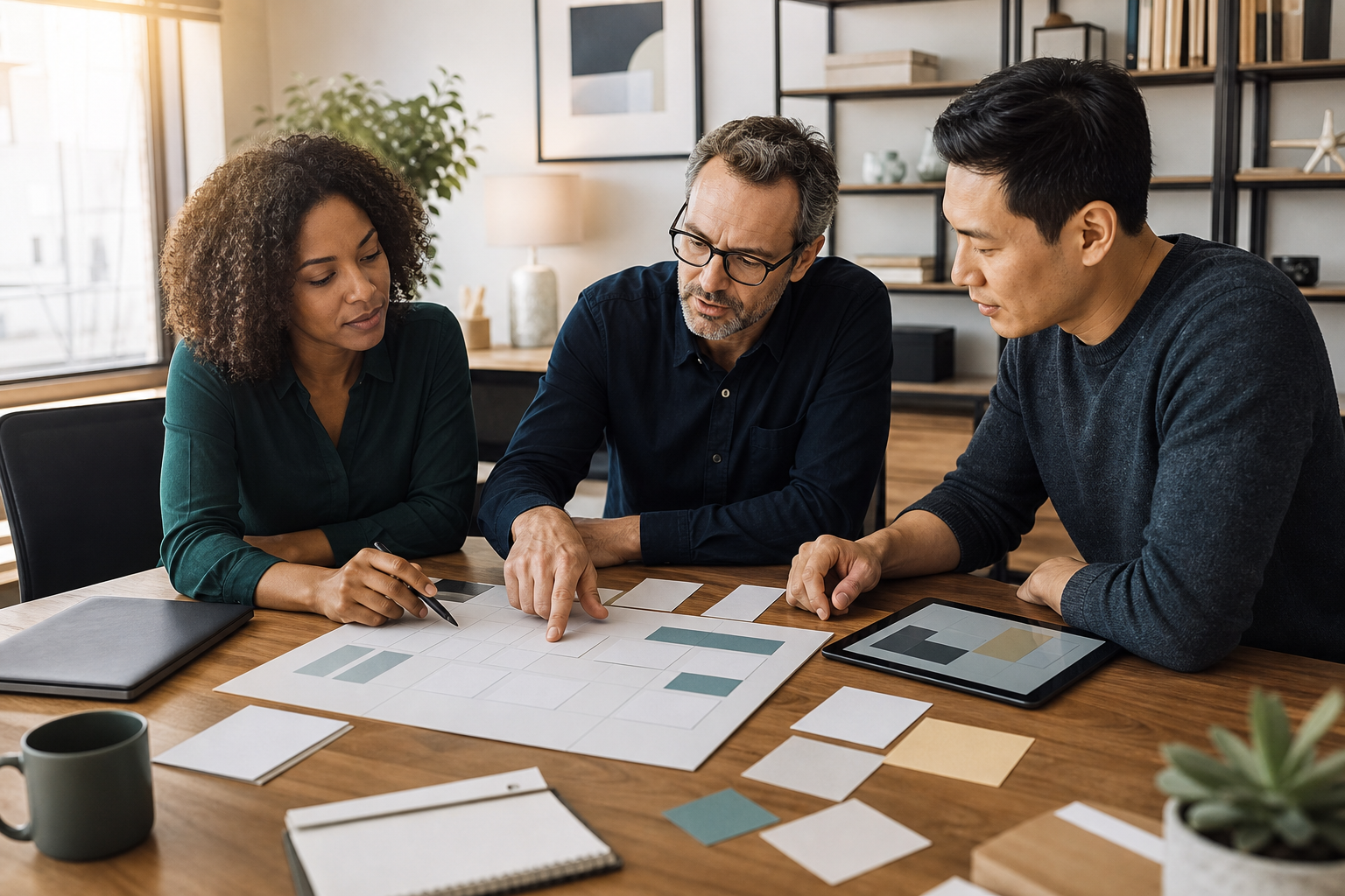 Small business owner turning an AI automation playbook into next quarter priorities