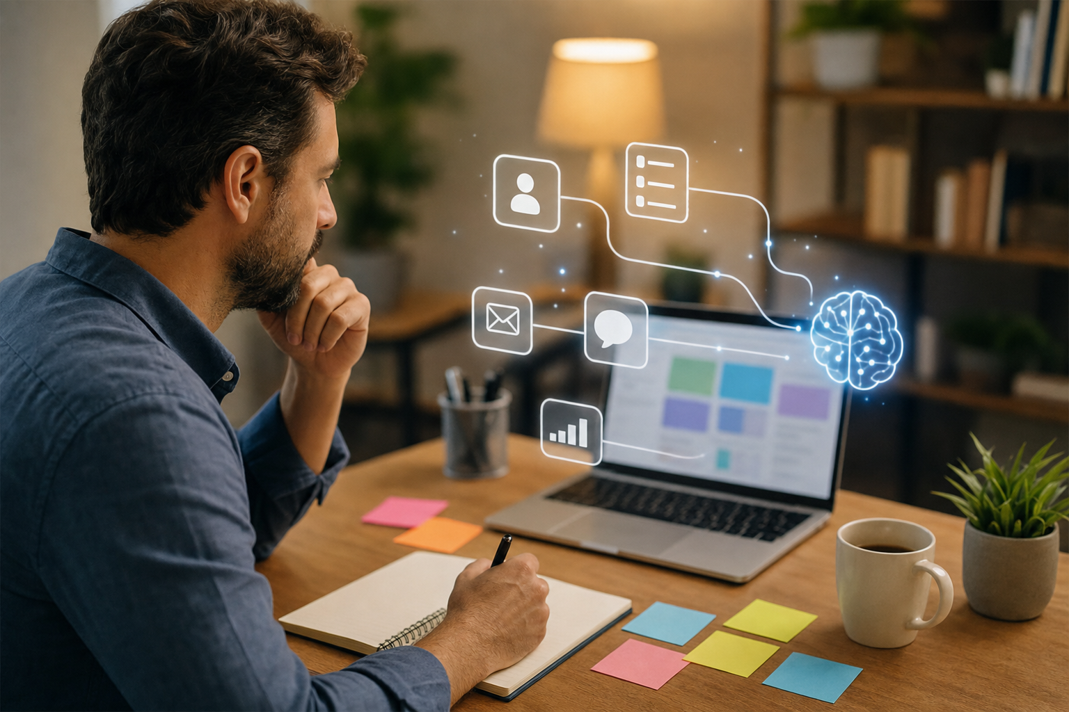 AI agents for small business diagram 2