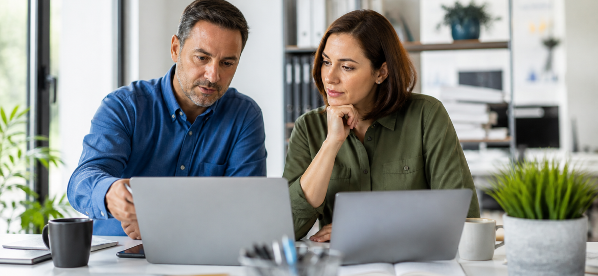 Small business team reviewing an AI automation maintenance check after launch