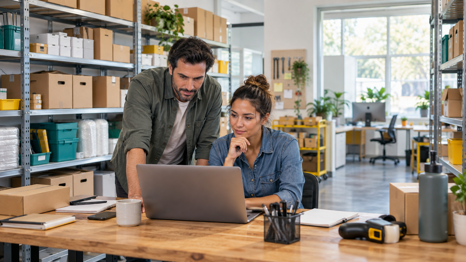 Small business team reviewing inventory and stock reordering before choosing an AI inventory automation workflow