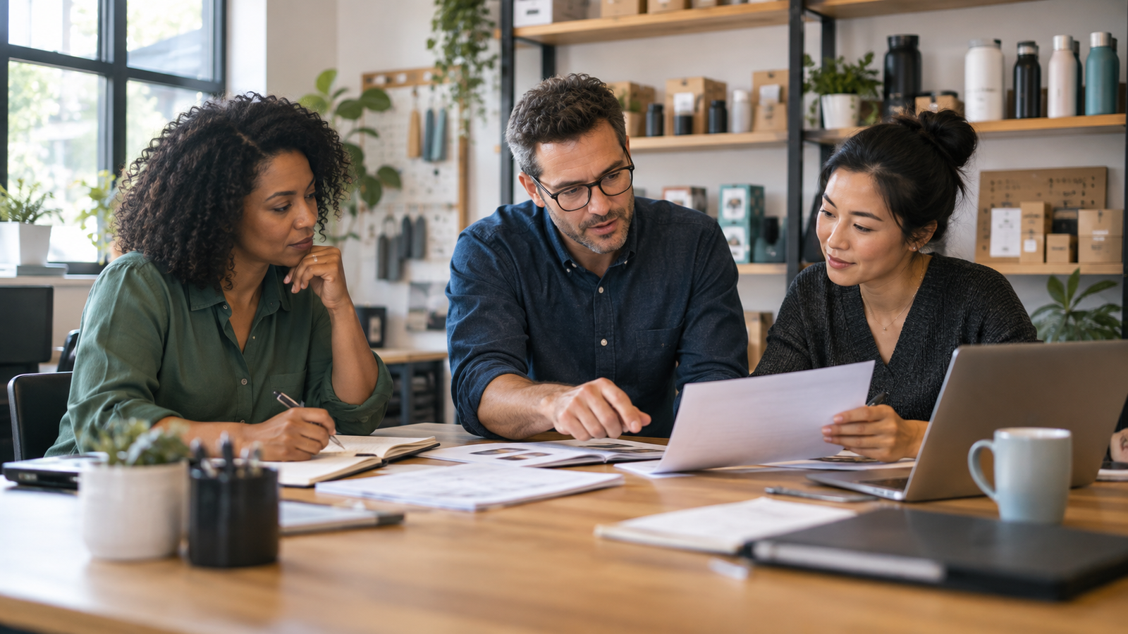Small business team reviewing vendors and purchase requests before choosing an AI procurement automation workflow