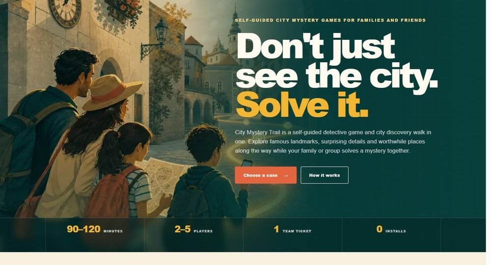 City Mystery Trail website