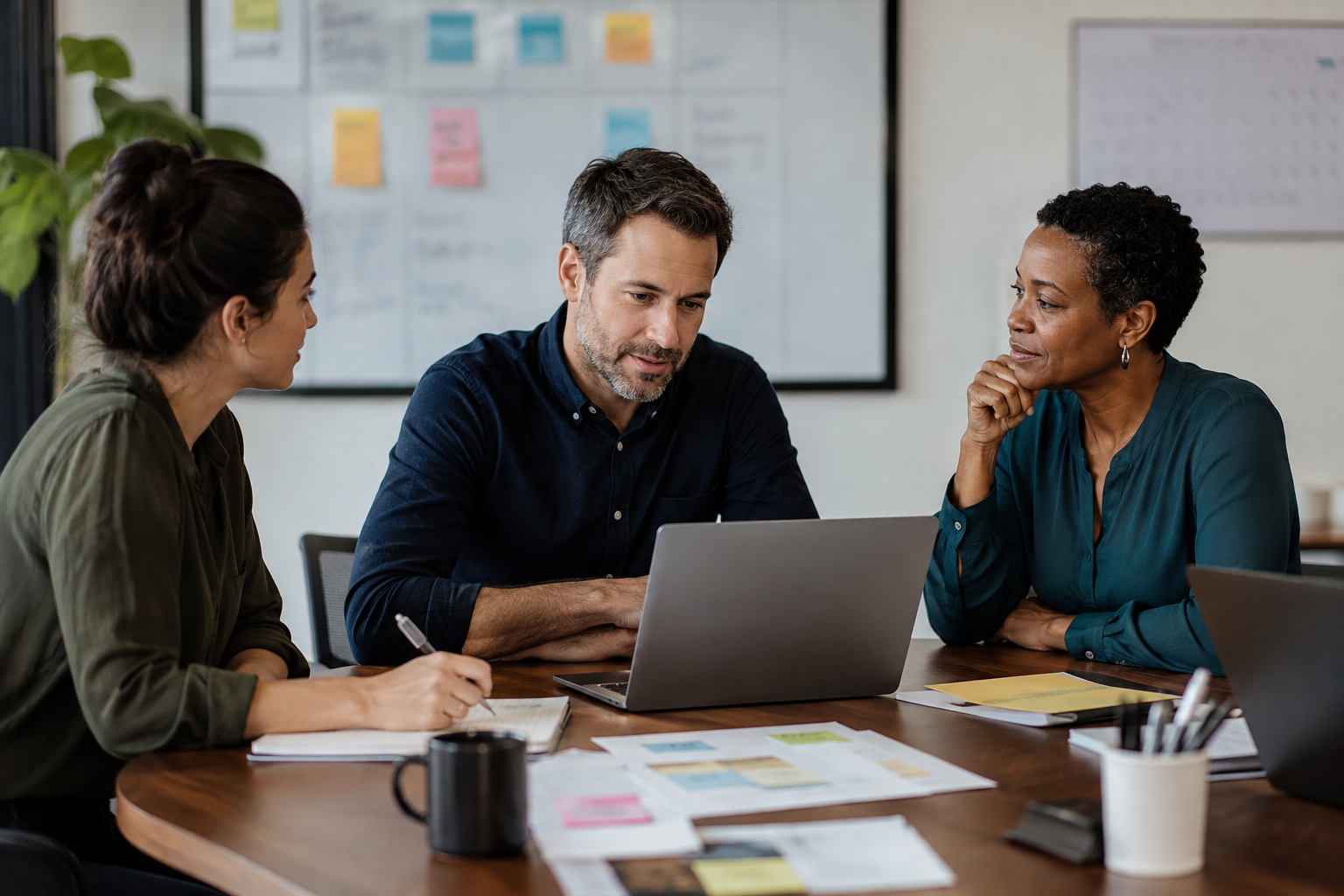 Small business team assigning ownership for AI automation maintenance